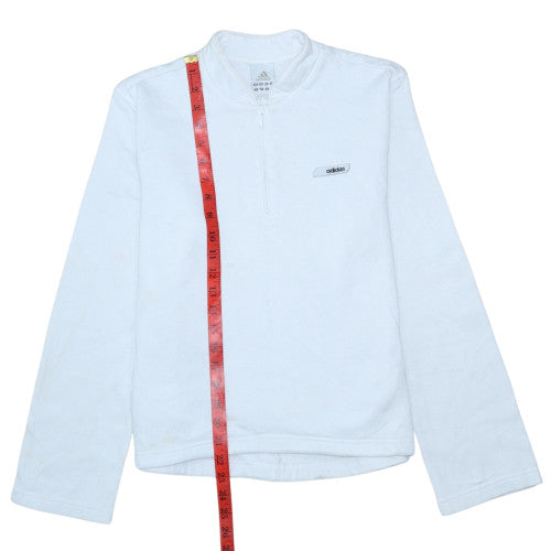 Womens UK Size 14 adidas White Pullover Sweatshirt