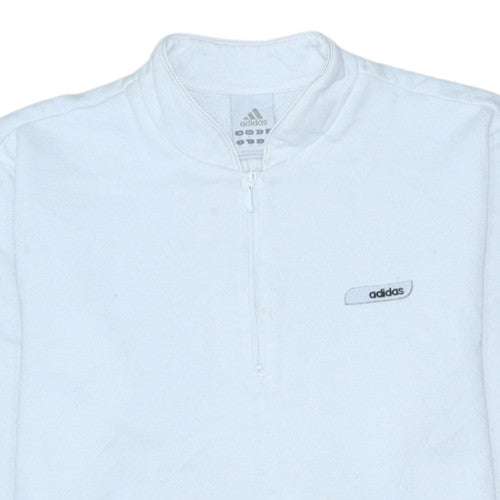 Womens UK Size 14 adidas White Pullover Sweatshirt