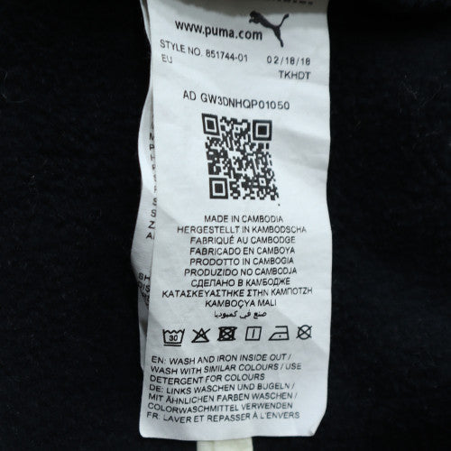 Mens UK Size S PUMA Black Pullover Hoodie