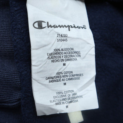 Mens UK Size M Champion Blue Pullover Hoodie