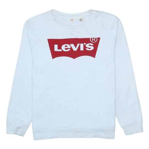 Mens UK Size S Levi's White Pullover Sweatshirt