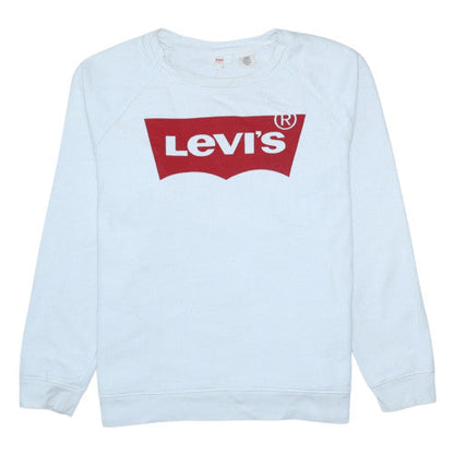 Mens UK Size S Levi's White Pullover Sweatshirt