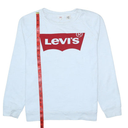 Mens UK Size S Levi's White Pullover Sweatshirt