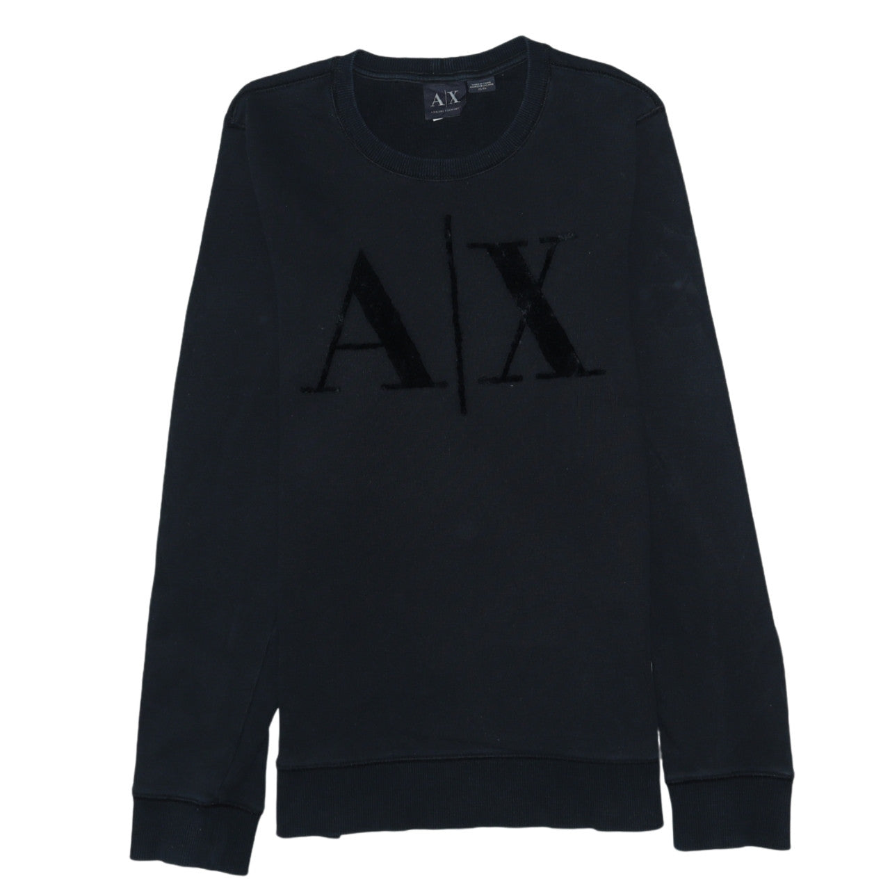 Mens UK Size XS Armani Exchange Black Pullover Sweatshirt