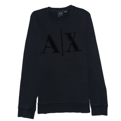 Mens UK Size XS Armani Exchange Black Pullover Sweatshirt