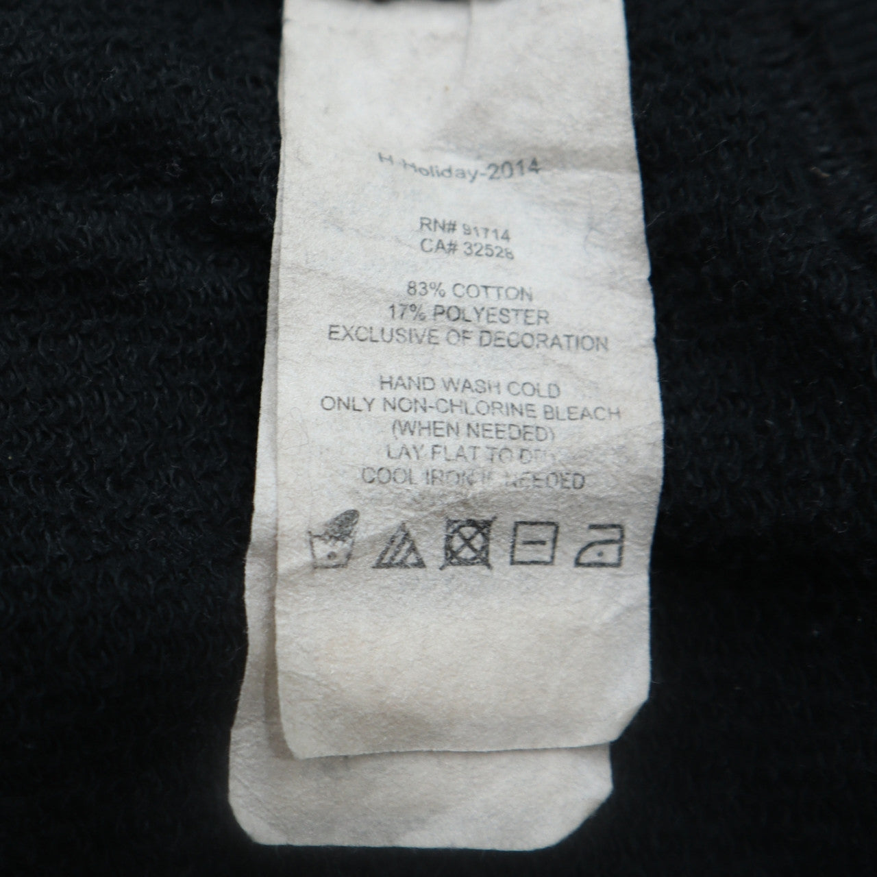 Mens UK Size XS Armani Exchange Black Pullover Sweatshirt