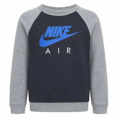 Nike Boys Grey Air Logo Long Sleeve Pullover Sweatshirt 12-13 Years
