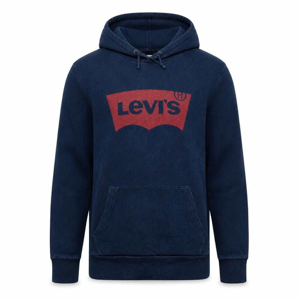 Mens UK Size M Levi's Blue Pullover Hoodie