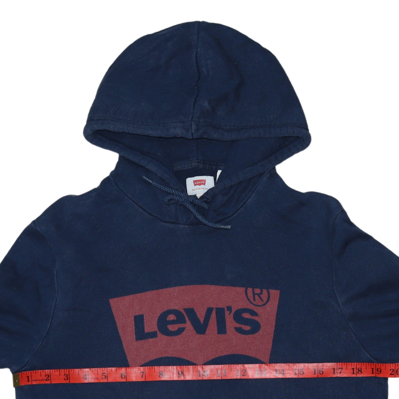 Mens UK Size M Levi's Blue Pullover Hoodie