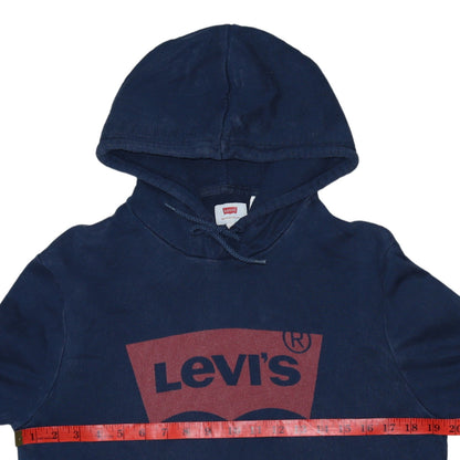 Mens UK Size M Levi's Blue Pullover Hoodie