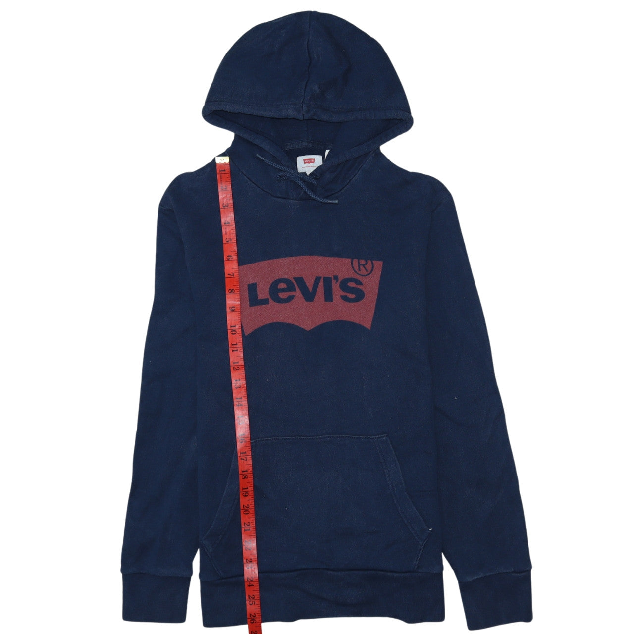 Mens UK Size M Levi's Blue Pullover Hoodie