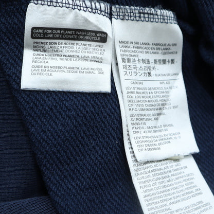 Mens UK Size M Levi's Blue Pullover Hoodie