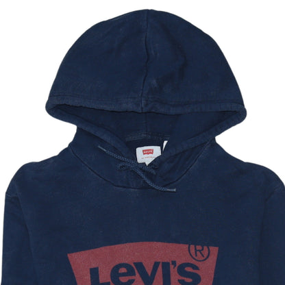 Mens UK Size M Levi's Blue Pullover Hoodie