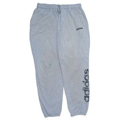 Adidas Mens Grey XL Jogger Sweatpants Fleece Tapered Activewear