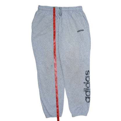 Adidas Mens Grey XL Jogger Sweatpants Fleece Tapered Activewear