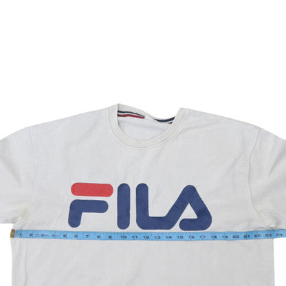Mens UK Size L FILA White Pullover Sweatshirt