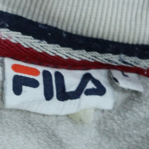 Mens UK Size L FILA White Pullover Sweatshirt