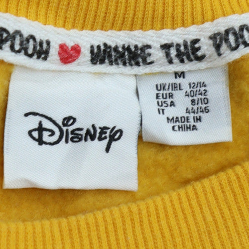 Womens UK Size M Disney Yellow Pullover Sweatshirt