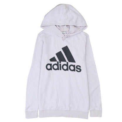 Womens UK Size L adidas White Pullover Hoodie