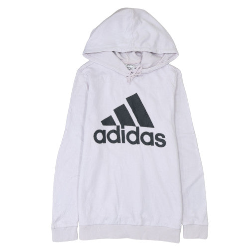 Womens UK Size L adidas White Pullover Hoodie