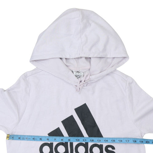 Womens UK Size L adidas White Pullover Hoodie