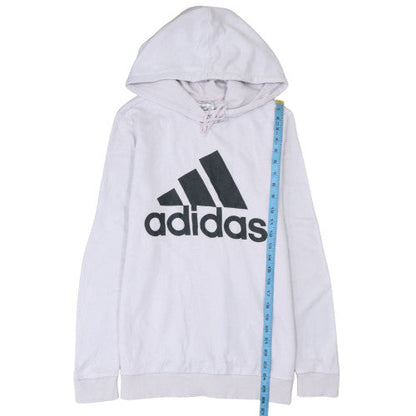 Womens UK Size L adidas White Pullover Hoodie