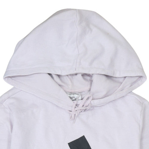 Womens UK Size L adidas White Pullover Hoodie