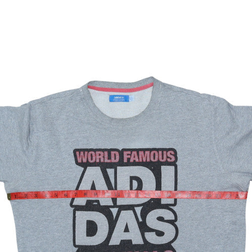 Mens UK Size L adidas Grey Pullover Sweatshirt