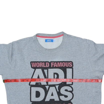 Mens UK Size L adidas Grey Pullover Sweatshirt