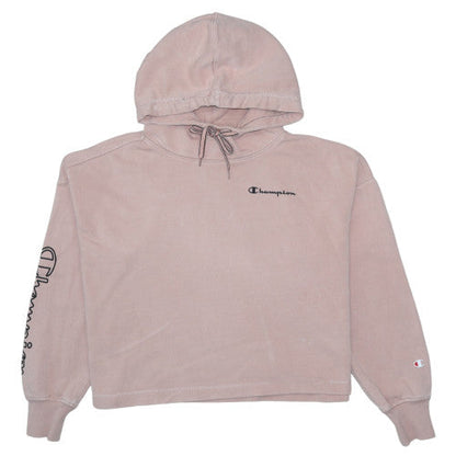 Womens UK Size S Champion Pink Pullover Hoodie