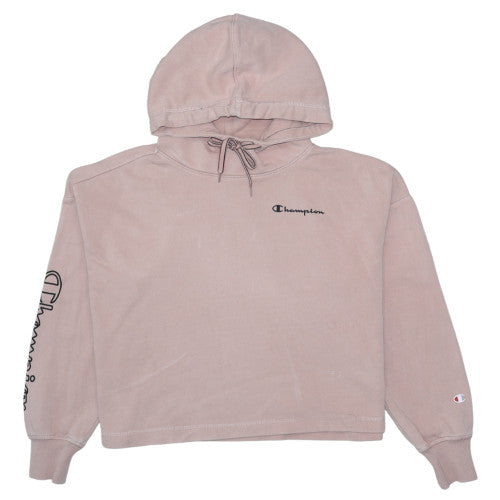 Womens UK Size S Champion Pink Pullover Hoodie