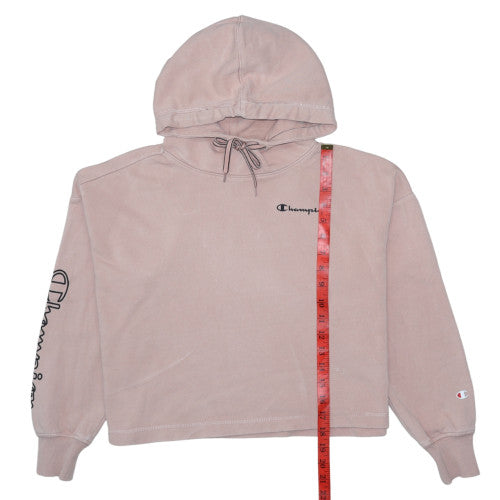 Womens UK Size S Champion Pink Pullover Hoodie