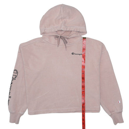 Womens UK Size S Champion Pink Pullover Hoodie