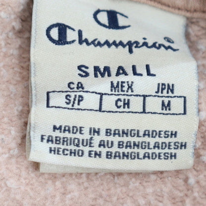 Womens UK Size S Champion Pink Pullover Hoodie