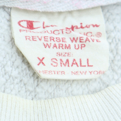Mens UK Size XS Champion White Pullover Sweatshirt