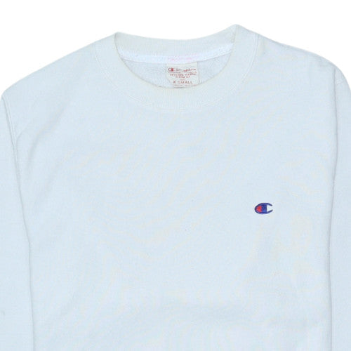Mens UK Size XS Champion White Pullover Sweatshirt