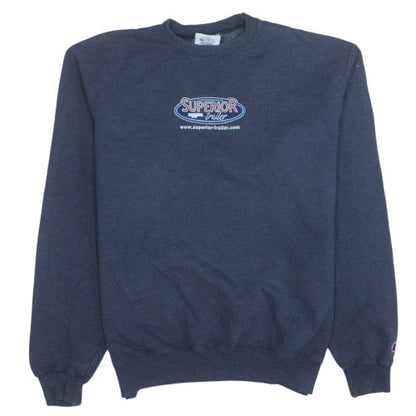 Mens UK Size M Champion Blue Pullover Sweatshirt