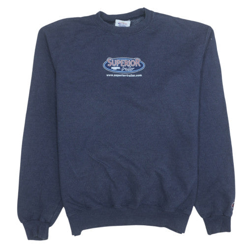 Mens UK Size M Champion Blue Pullover Sweatshirt