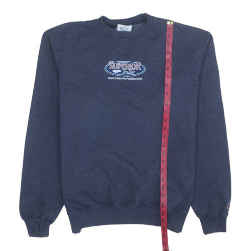 Mens UK Size M Champion Blue Pullover Sweatshirt