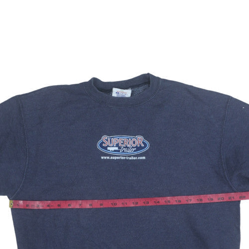 Mens UK Size M Champion Blue Pullover Sweatshirt