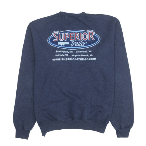 Mens UK Size M Champion Blue Pullover Sweatshirt