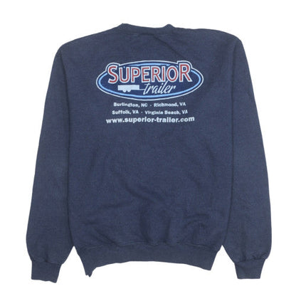 Mens UK Size M Champion Blue Pullover Sweatshirt