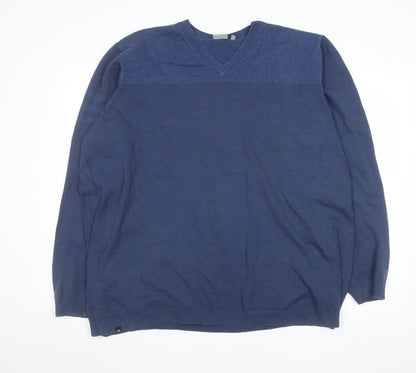 Mens UK Size 2XL adidas Blue Pullover Jumper