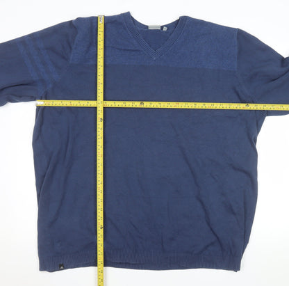 Mens UK Size 2XL adidas Blue Pullover Jumper