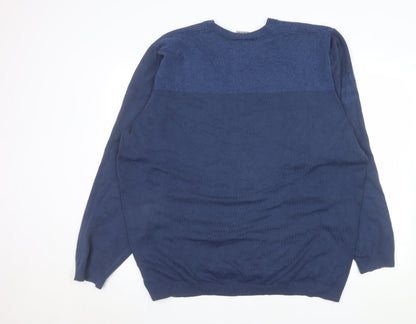 Mens UK Size 2XL adidas Blue Pullover Jumper