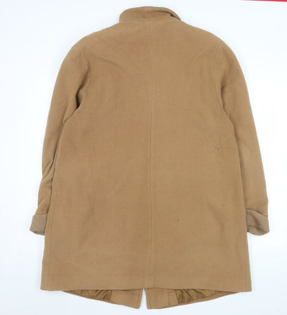 Klass Collection Women's Beige Wool Blend Overcoat Size 16
