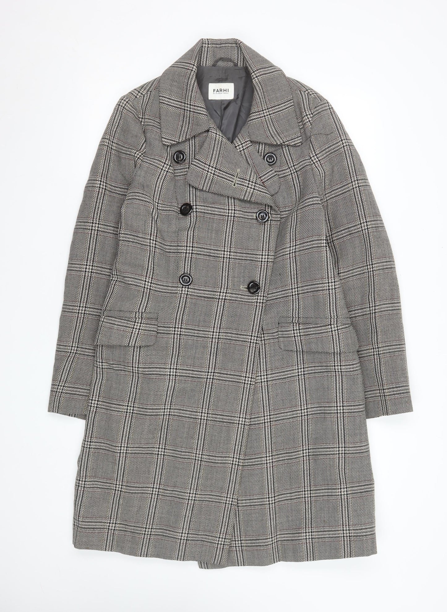 Womens UK Size 12 Farhi by Nicole Farhi Grey Trench Coat