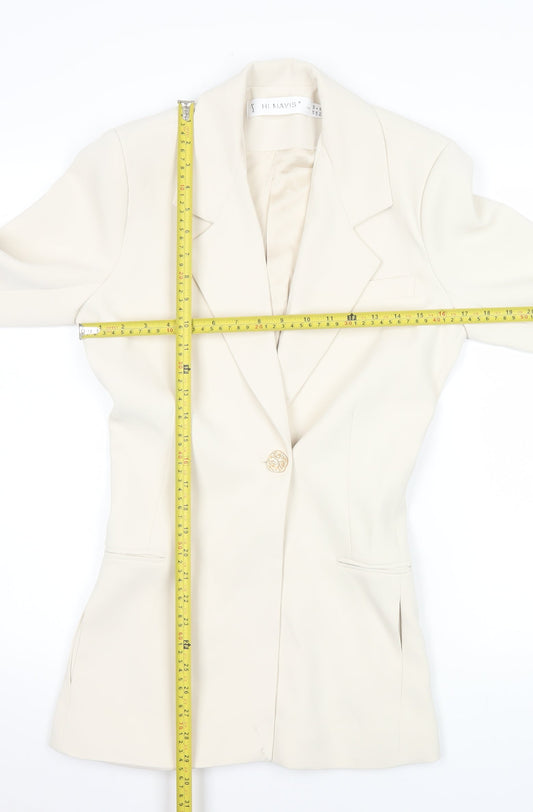 Womens UK Size 4 Hi Mavis Regular Ivory Blazer