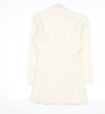 Womens UK Size 4 Hi Mavis Regular Ivory Blazer
