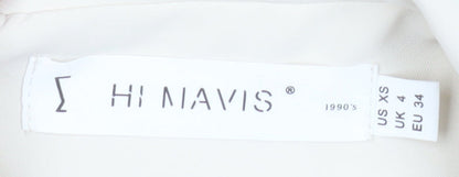 Womens UK Size 4 Hi Mavis Regular Ivory Blazer